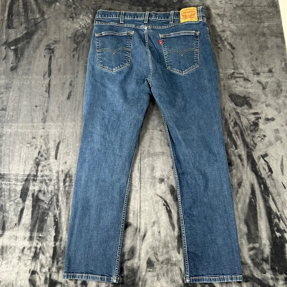 Levi 514 Straight Fit Jeans Mens 40x32 Blue Denim Classic Casual Pants
